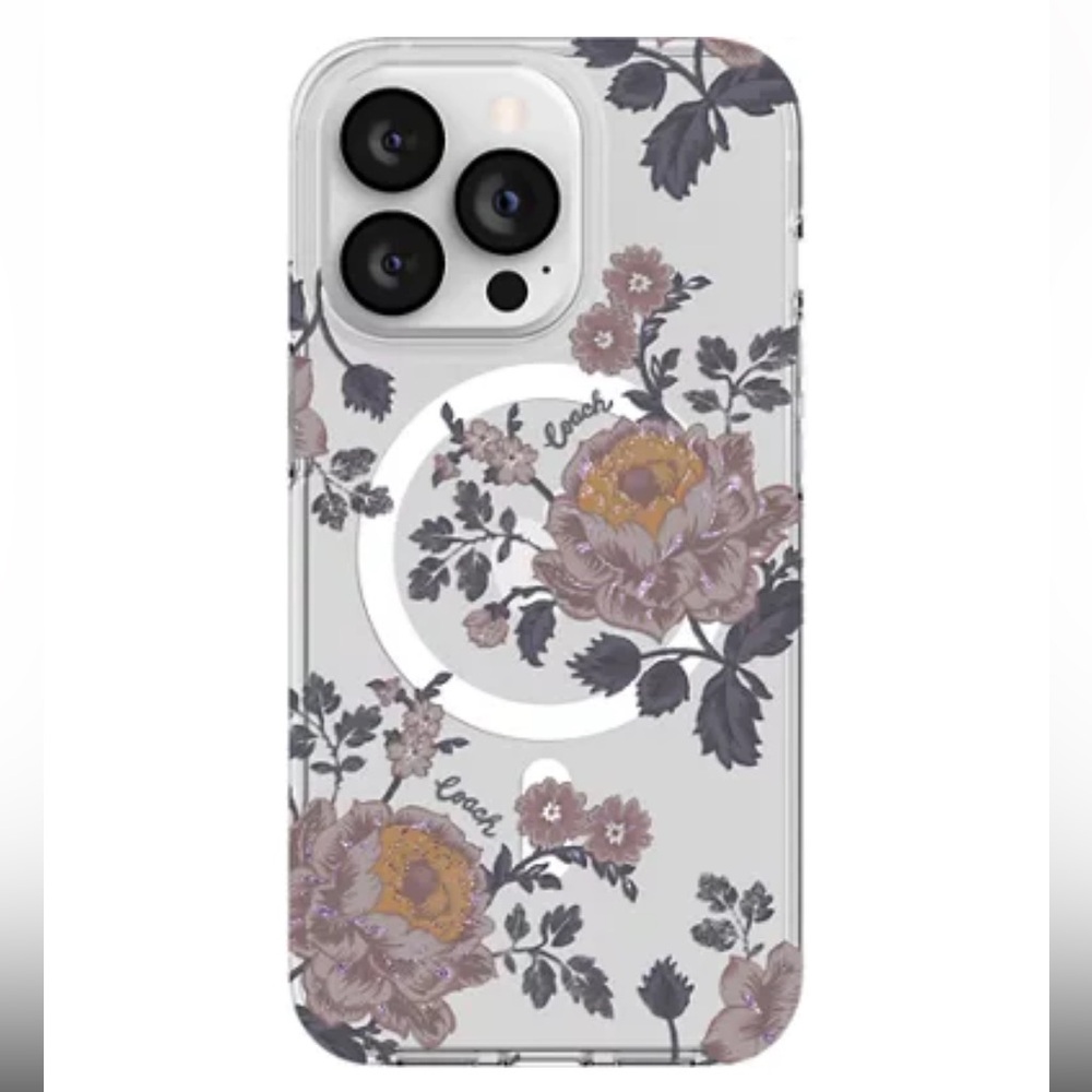 Coach Protective Hardshell Case with MagSafe for iPhone 13 Pro - Moody Floral